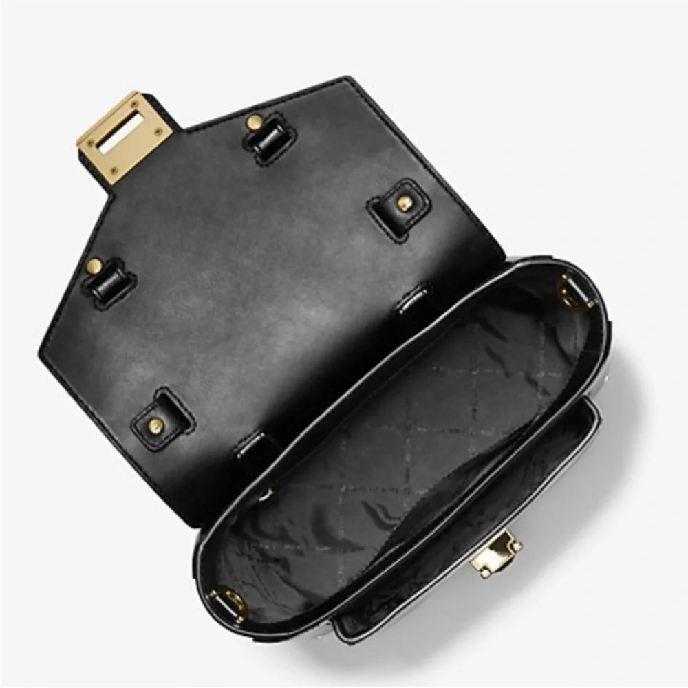 MICHAEL KORS Manhattan Medium Patent Satchel Crossbody